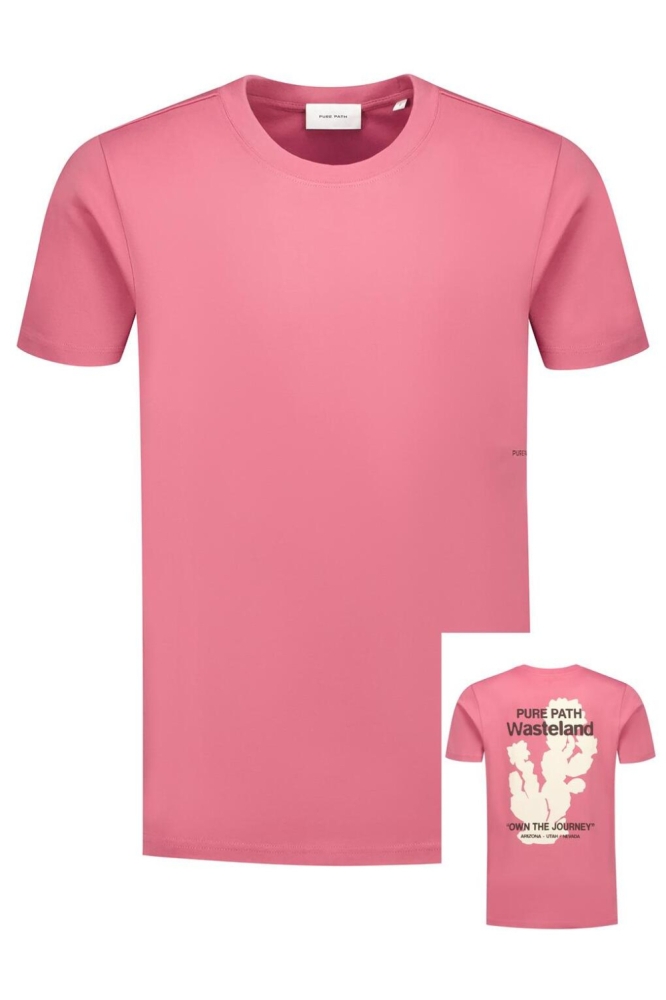 REGULAR FIT T SHIRT 25030106 24 RASPBERRY